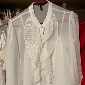 White House white blouse